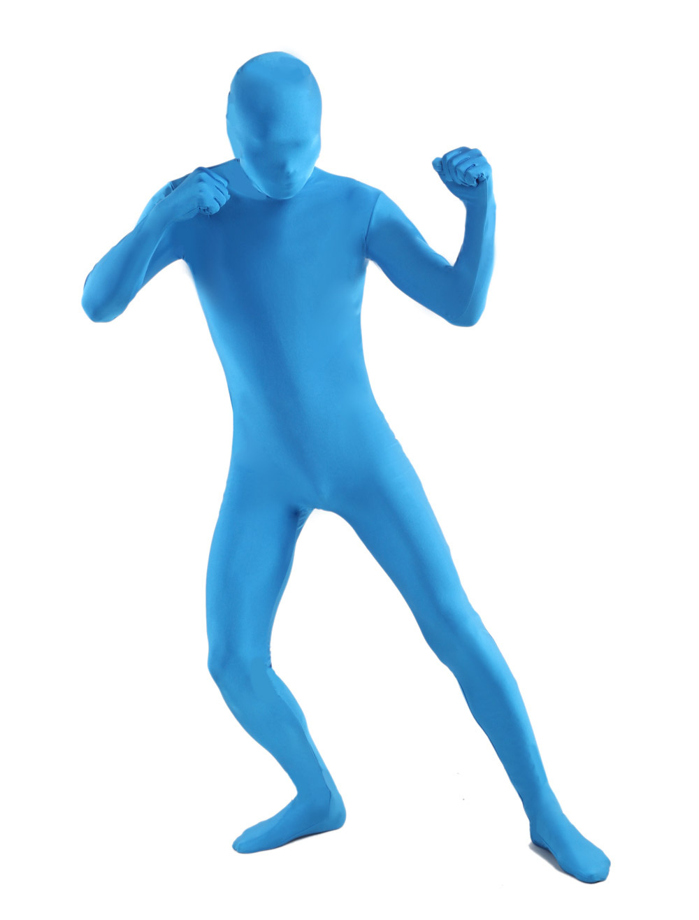 Morph Suit Unisex Blue Lycra Spandex Full Body Zentai Suit Morphsuits