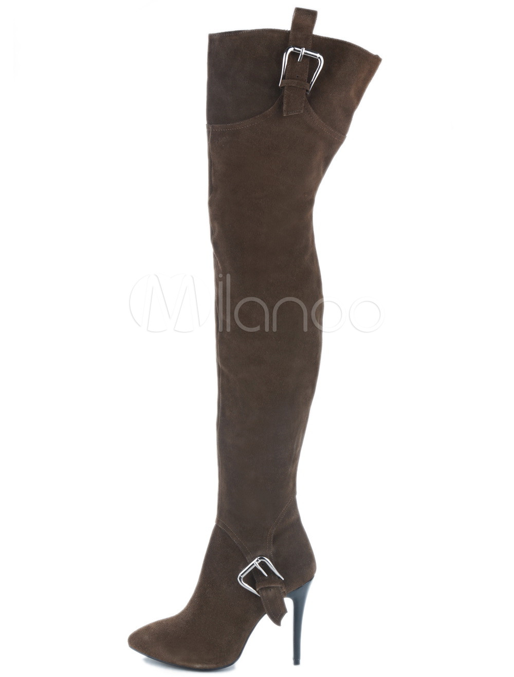 sheepskin thigh boots