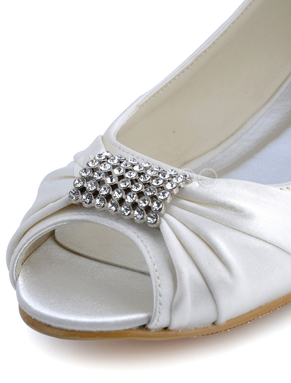 ivory sparkle flats