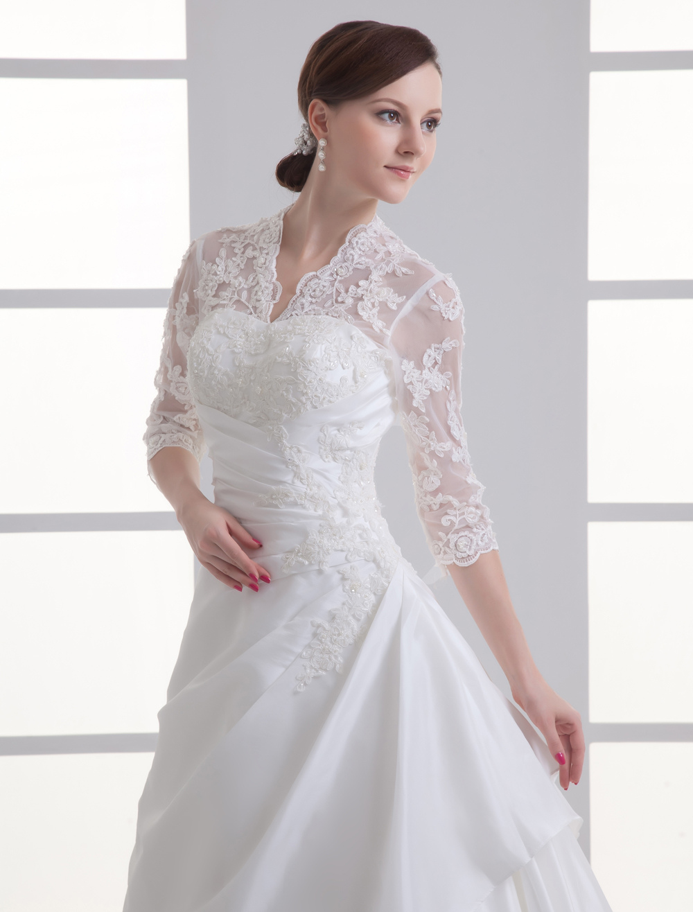 abito-da-sposa-avorio-taffeta-collo-a-v-vestito-da-ballo-strascico