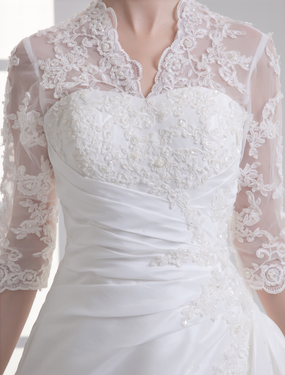 abito-da-sposa-avorio-taffeta-collo-a-v-vestito-da-ballo-strascico