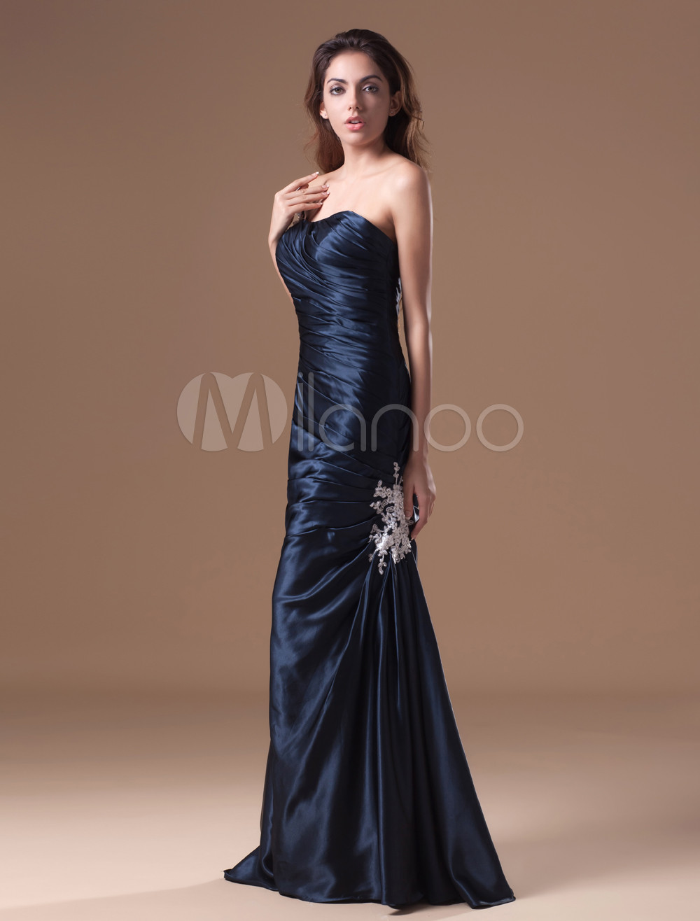 slimming evening gown