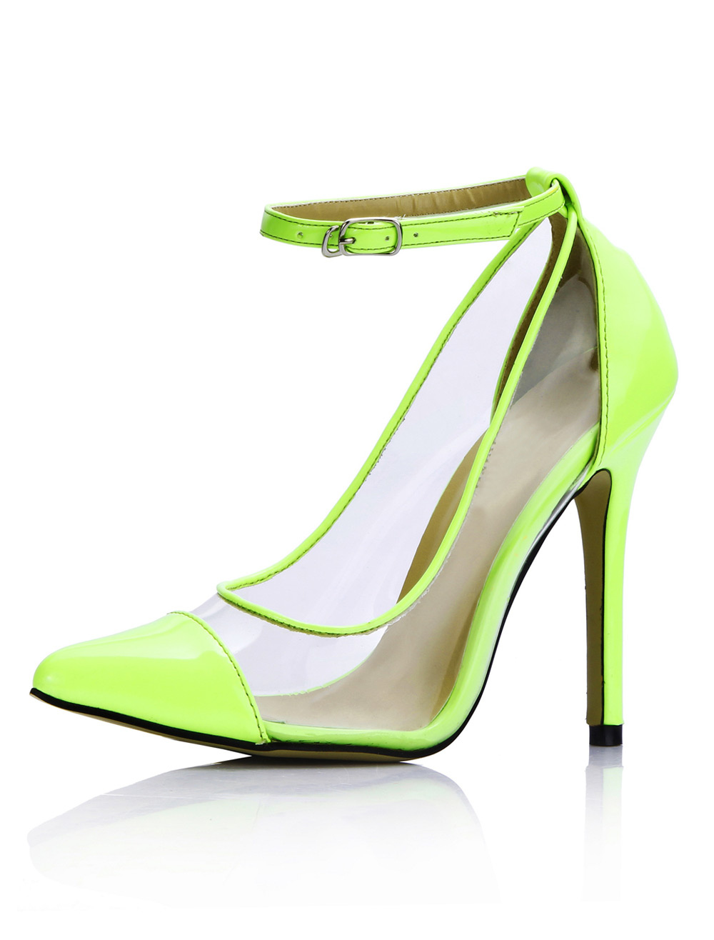 pointed clear shoes