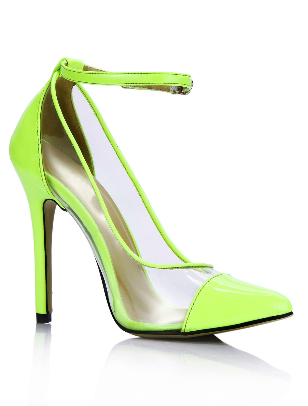 pointed clear shoes