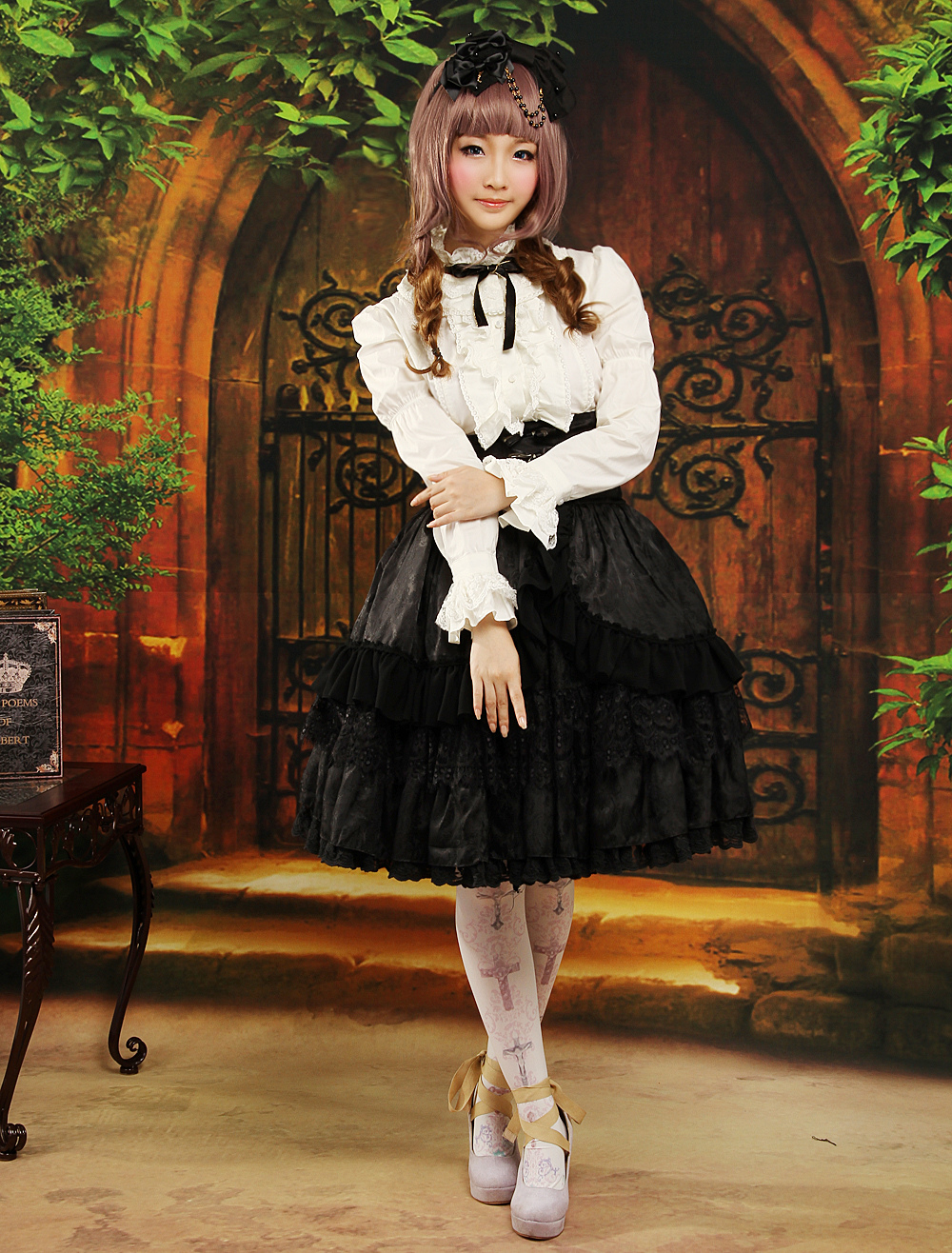 Gothic Multi Color Jacquard Sweet Lolita Outfits - Milanoo.com