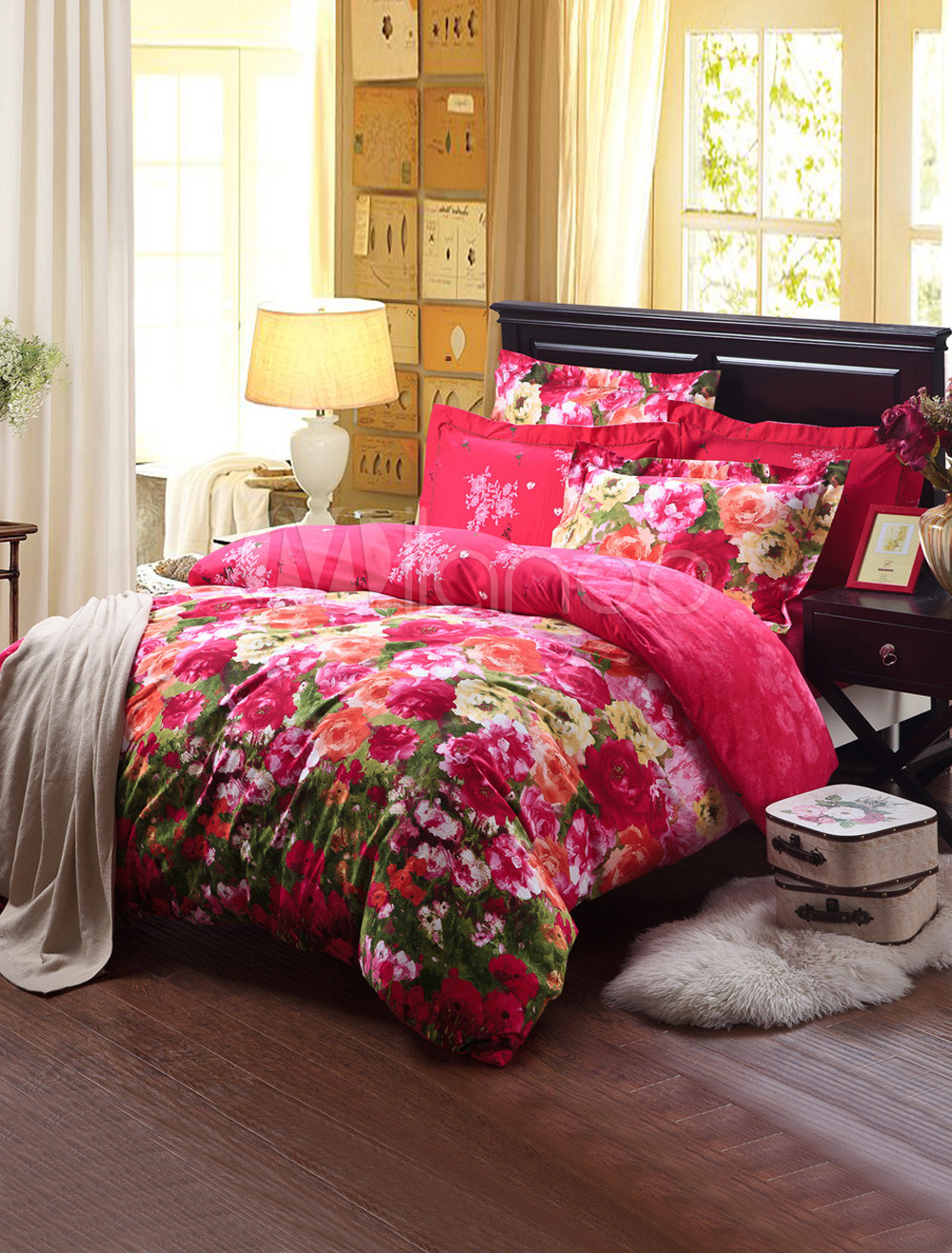 Dänische Flagge Bettwäsche - 3D Print Mikrofaser Set In Rot-Weiß