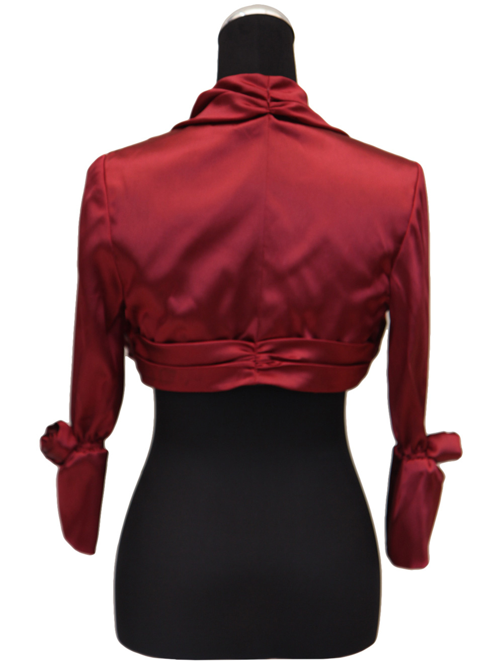 Bolero BlackButterfly In Raso A Maniche Lunghe - Elegante E Foderato - Foto 12