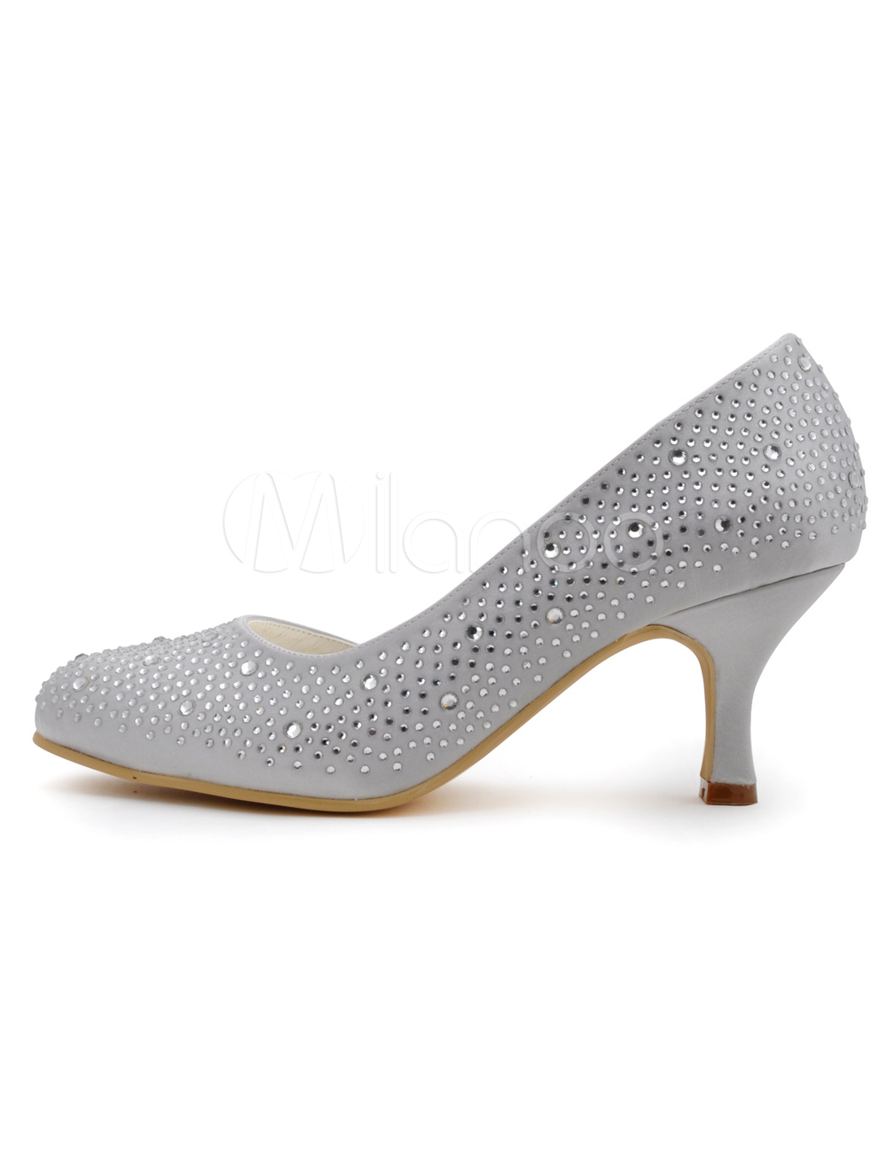 ivory round toe pumps