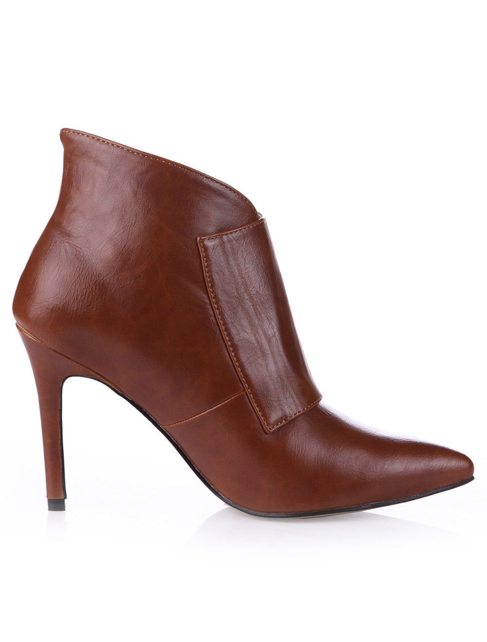 booties heels brown