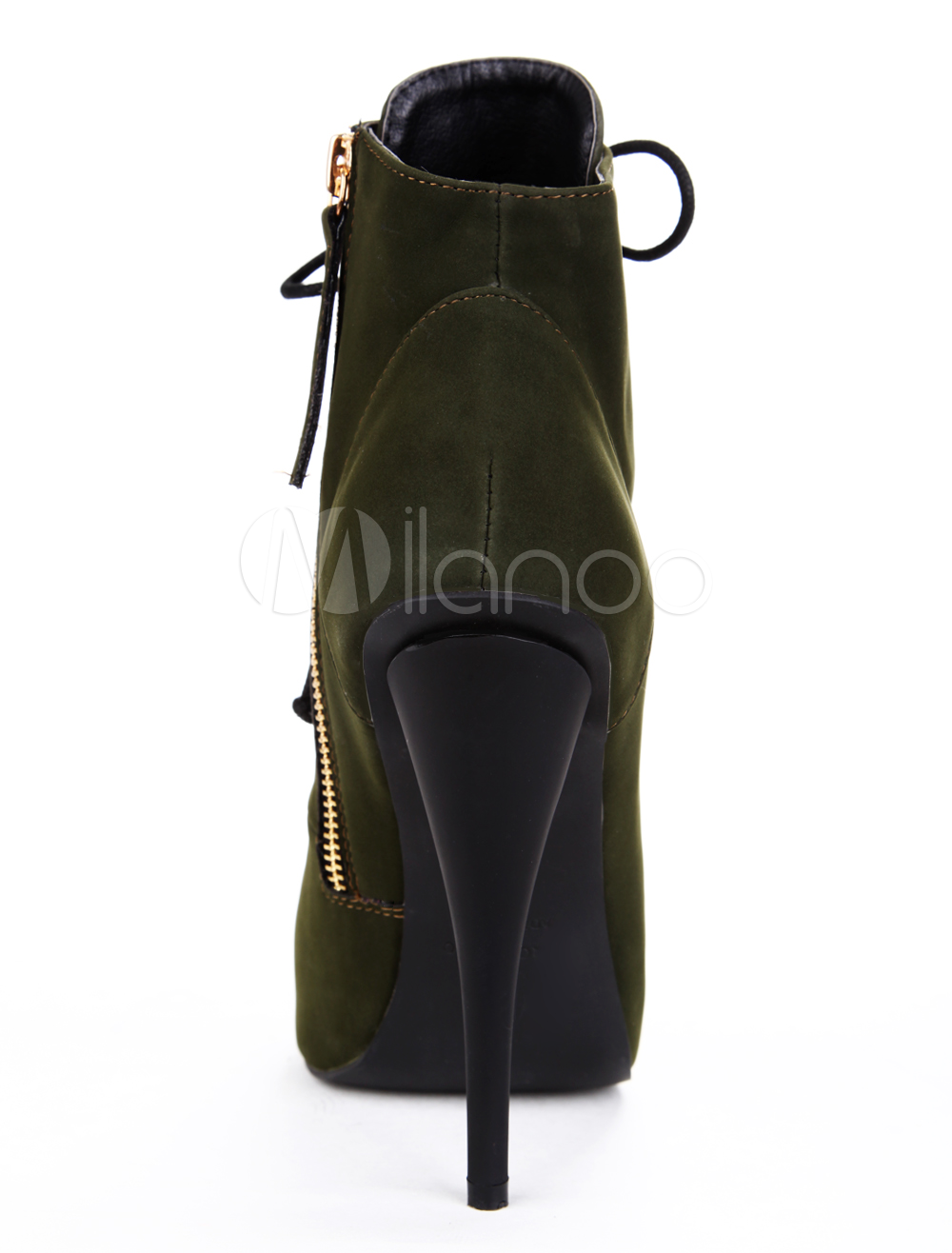 hunter green heel boots