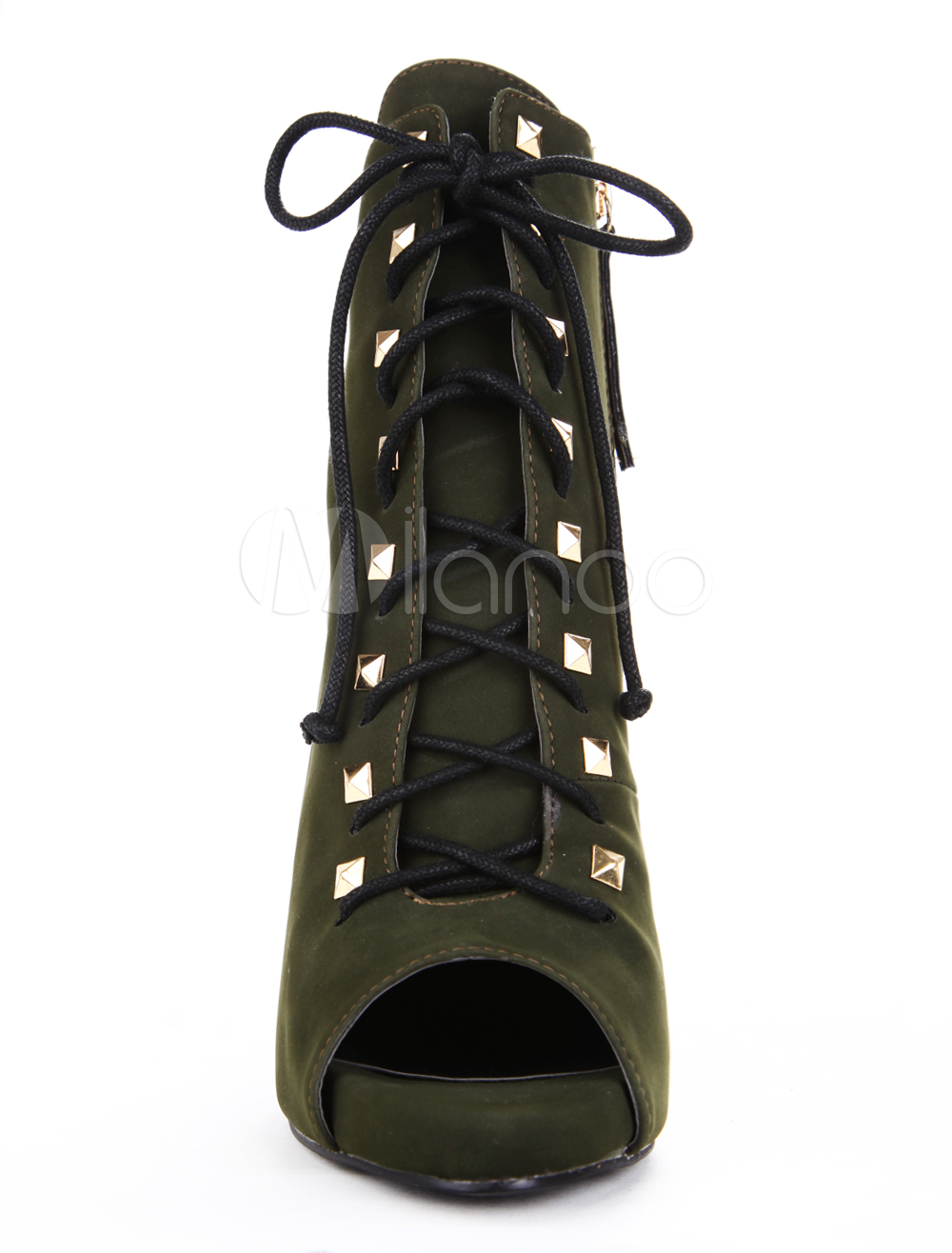 hunter green heel boots