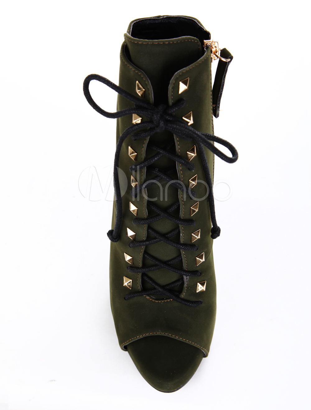 hunter green heel boots