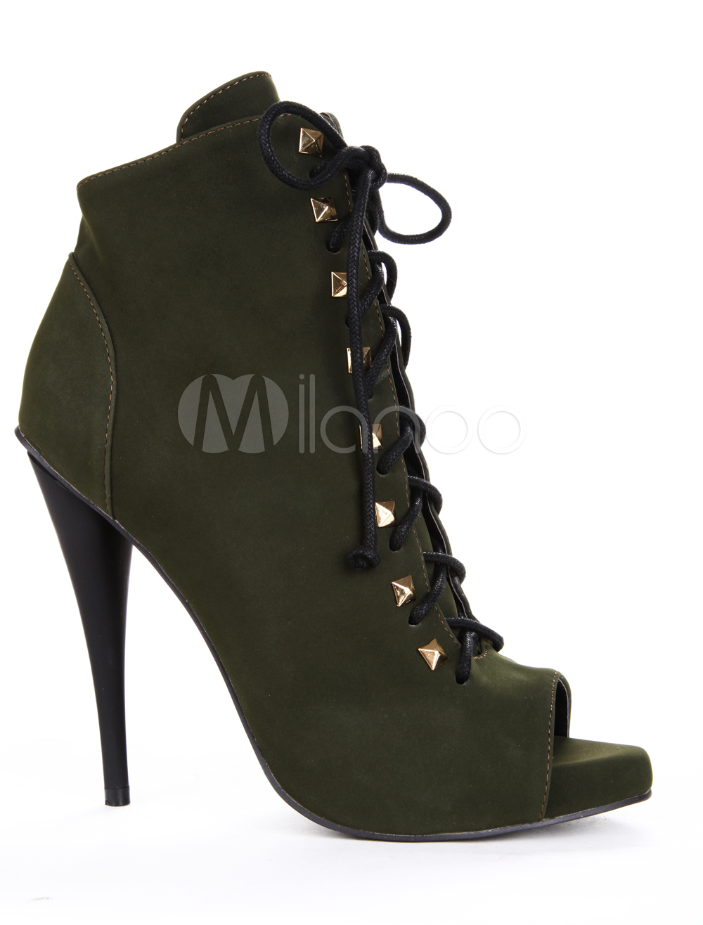 hunter green heel boots