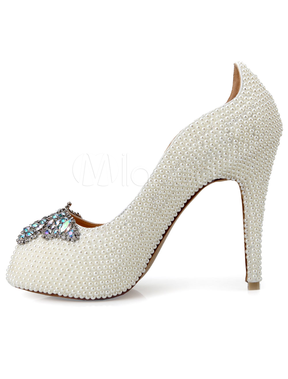 white platform heels with bow