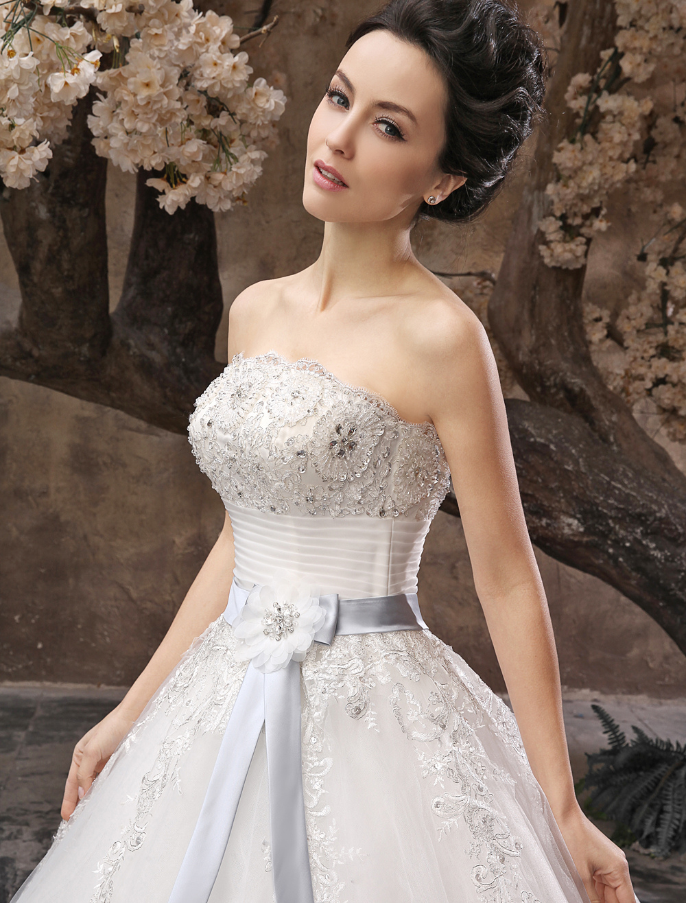 white evening dress, tiered evening dress, formal party dress wedding dress, bridal gown