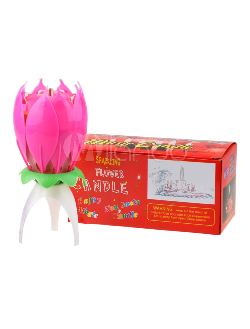Birthday PVC Lotus Candle Wedding Favors