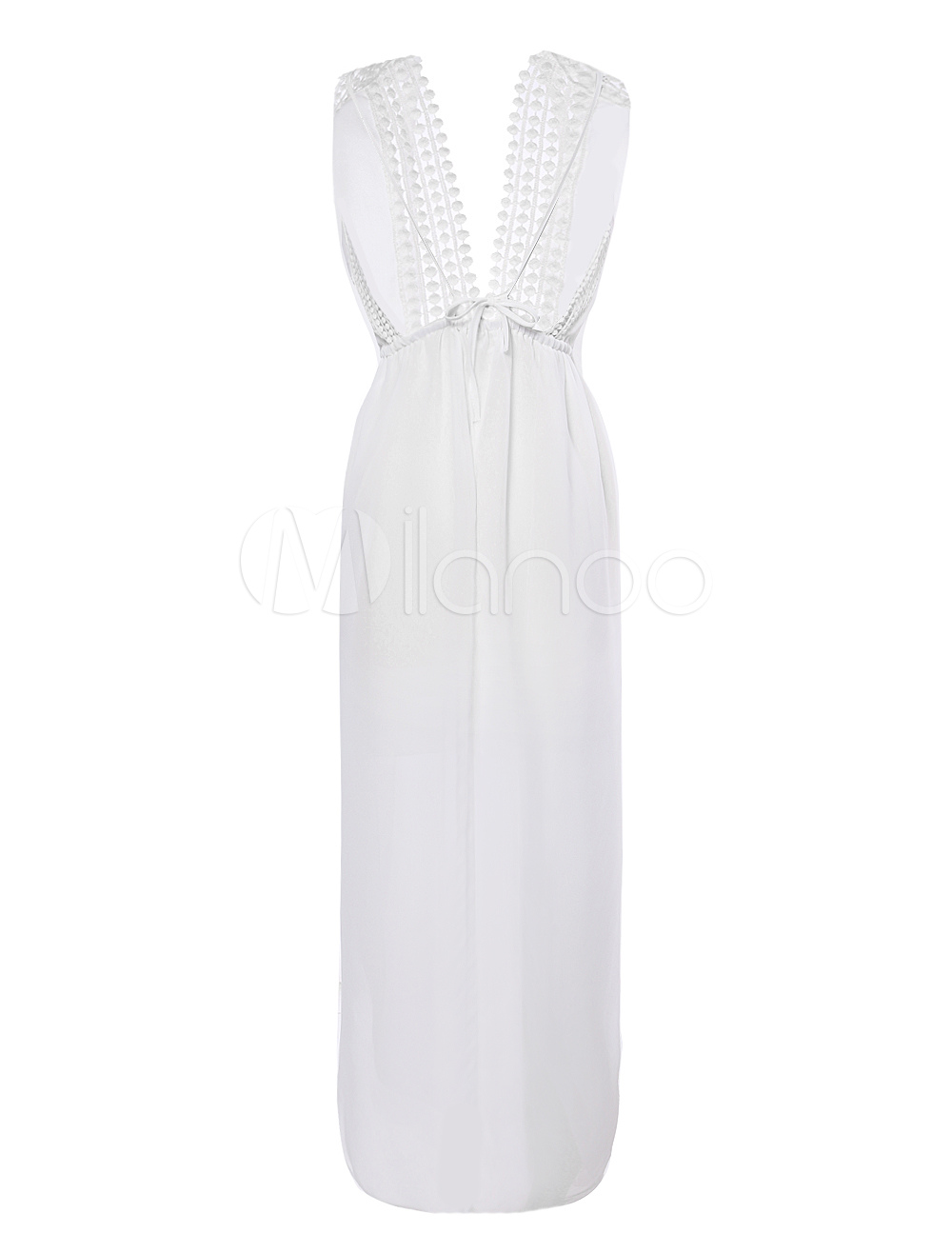 low back chiffon dress