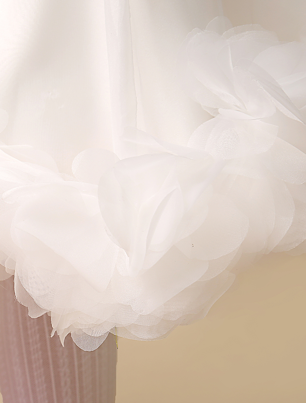 Princess Ivory A-line Jewel Neck Tea-Length Flower Flower Girl Dress ...