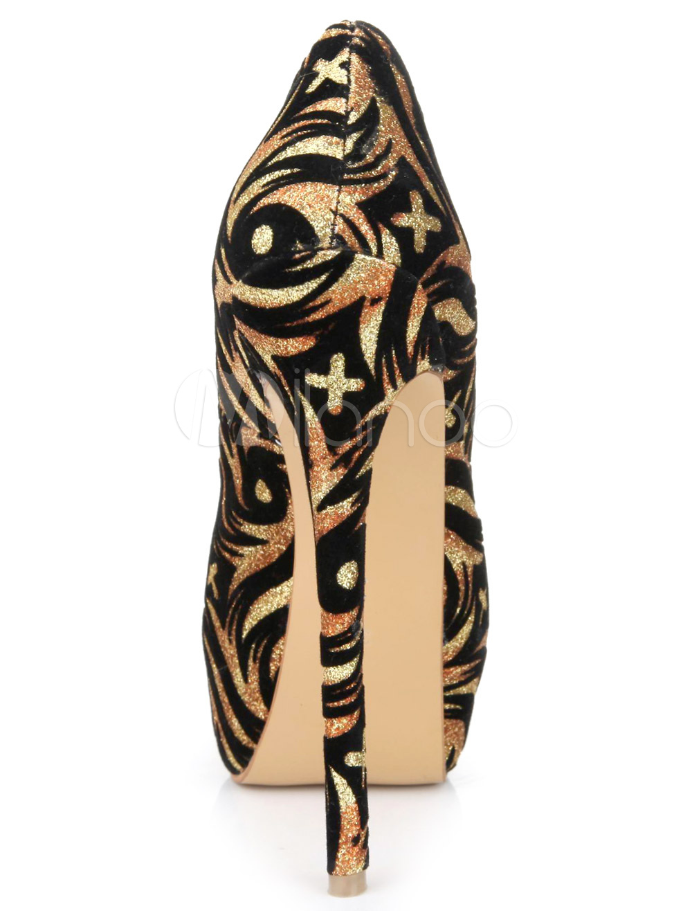 tiger print platform shoes