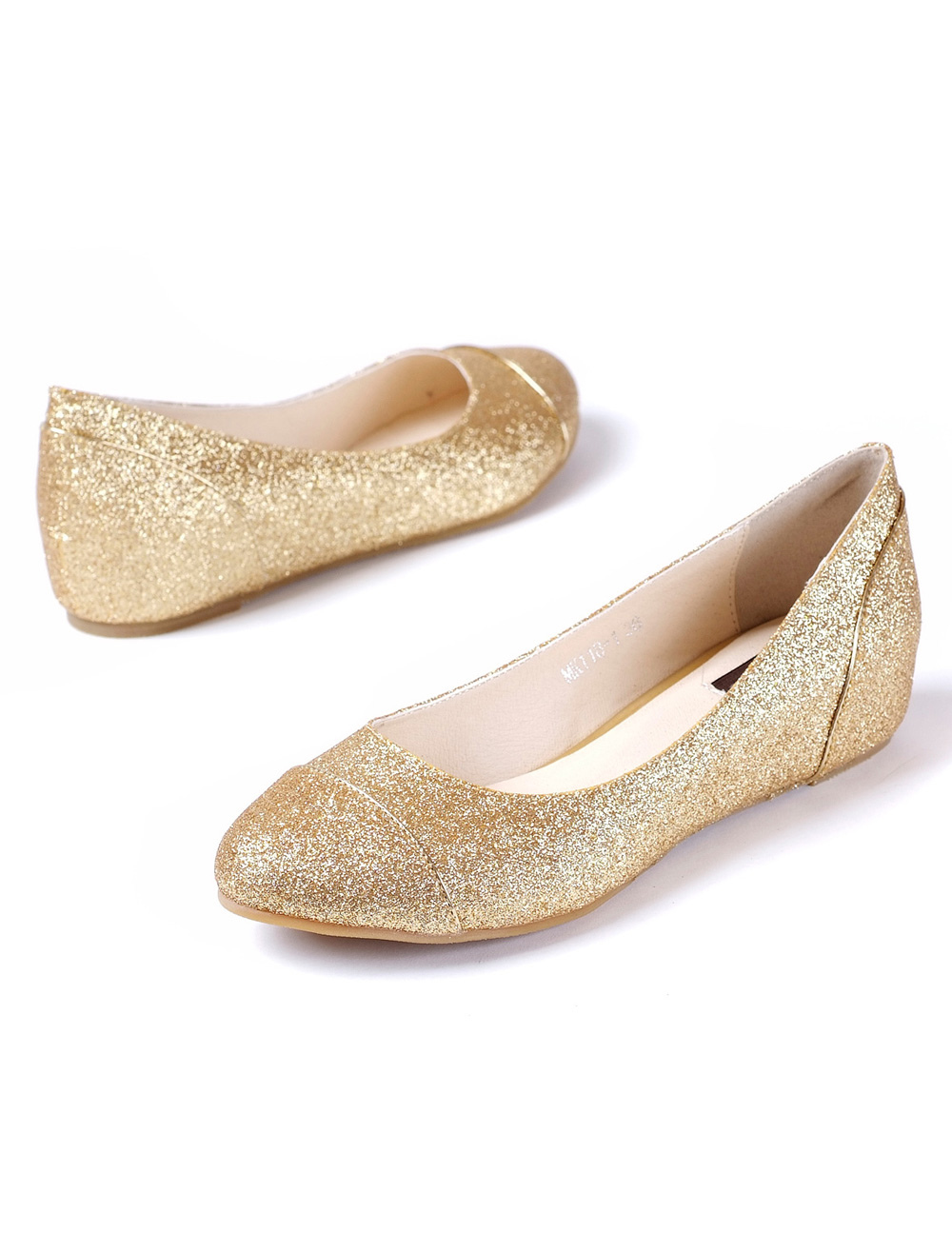sequin ballet flats