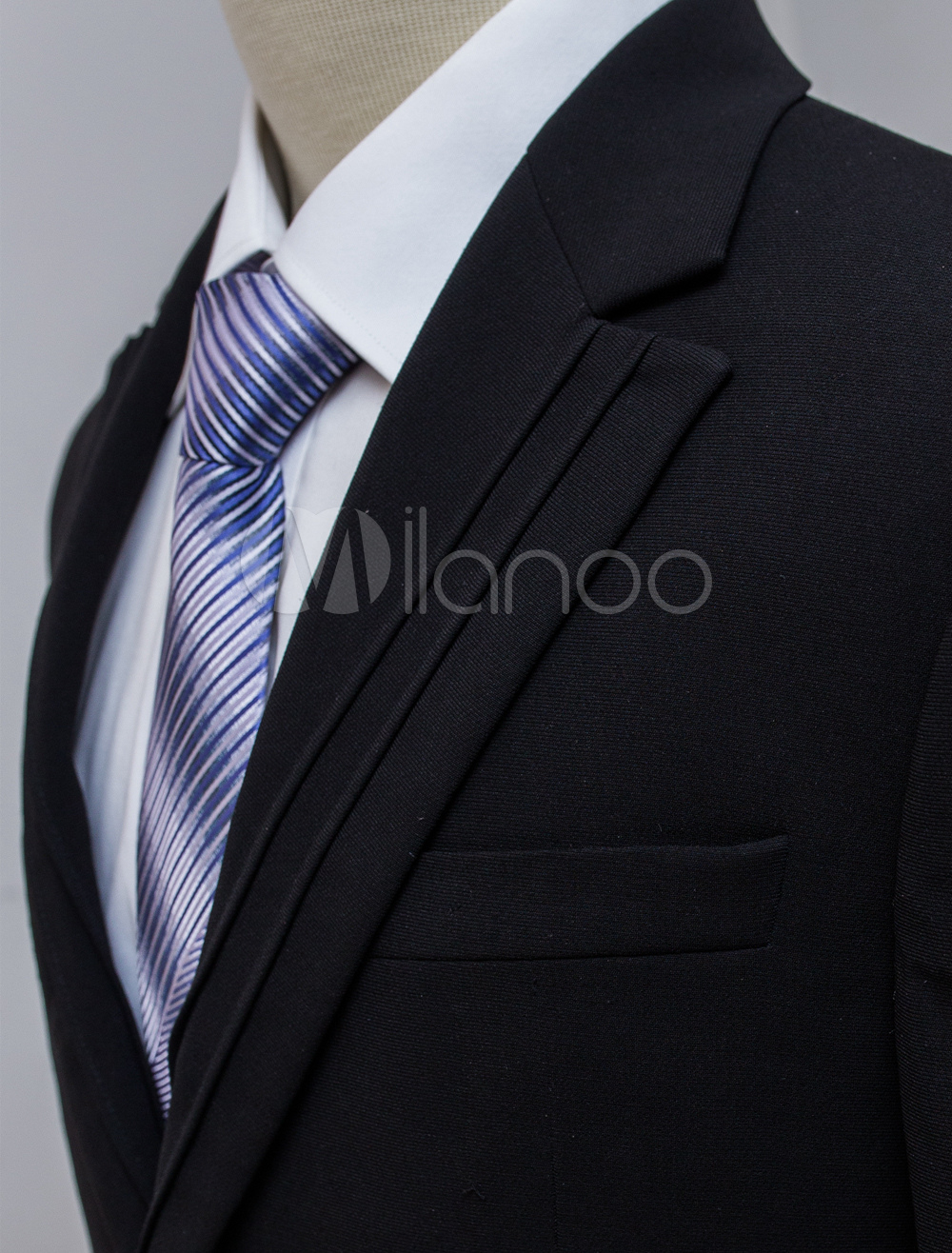 Back Split Business Suit With Buttons - Milanoo.com