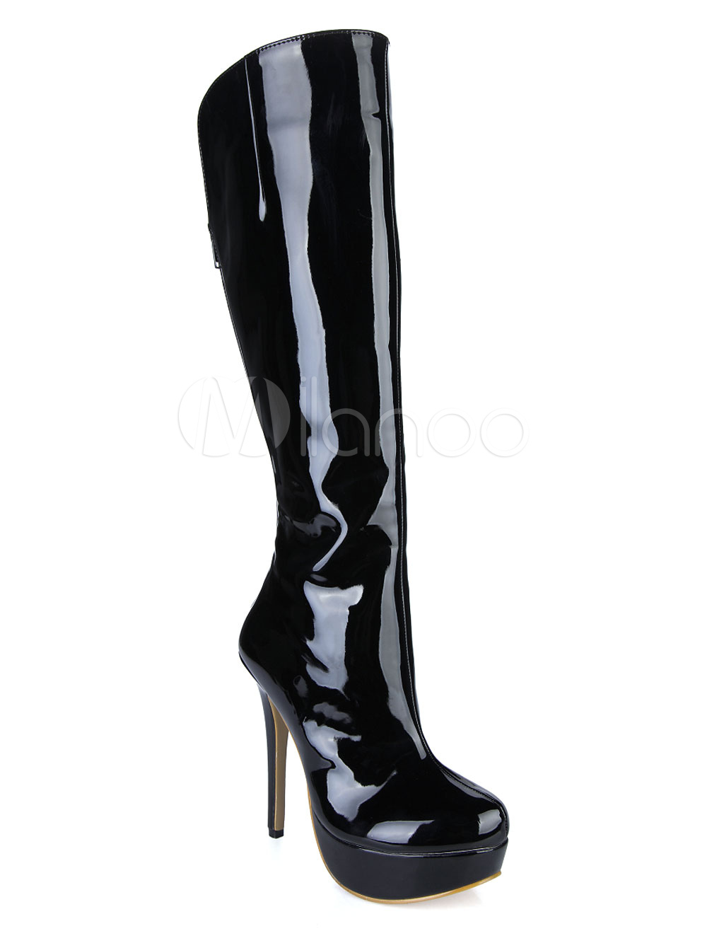 women's high heel wide calf boots