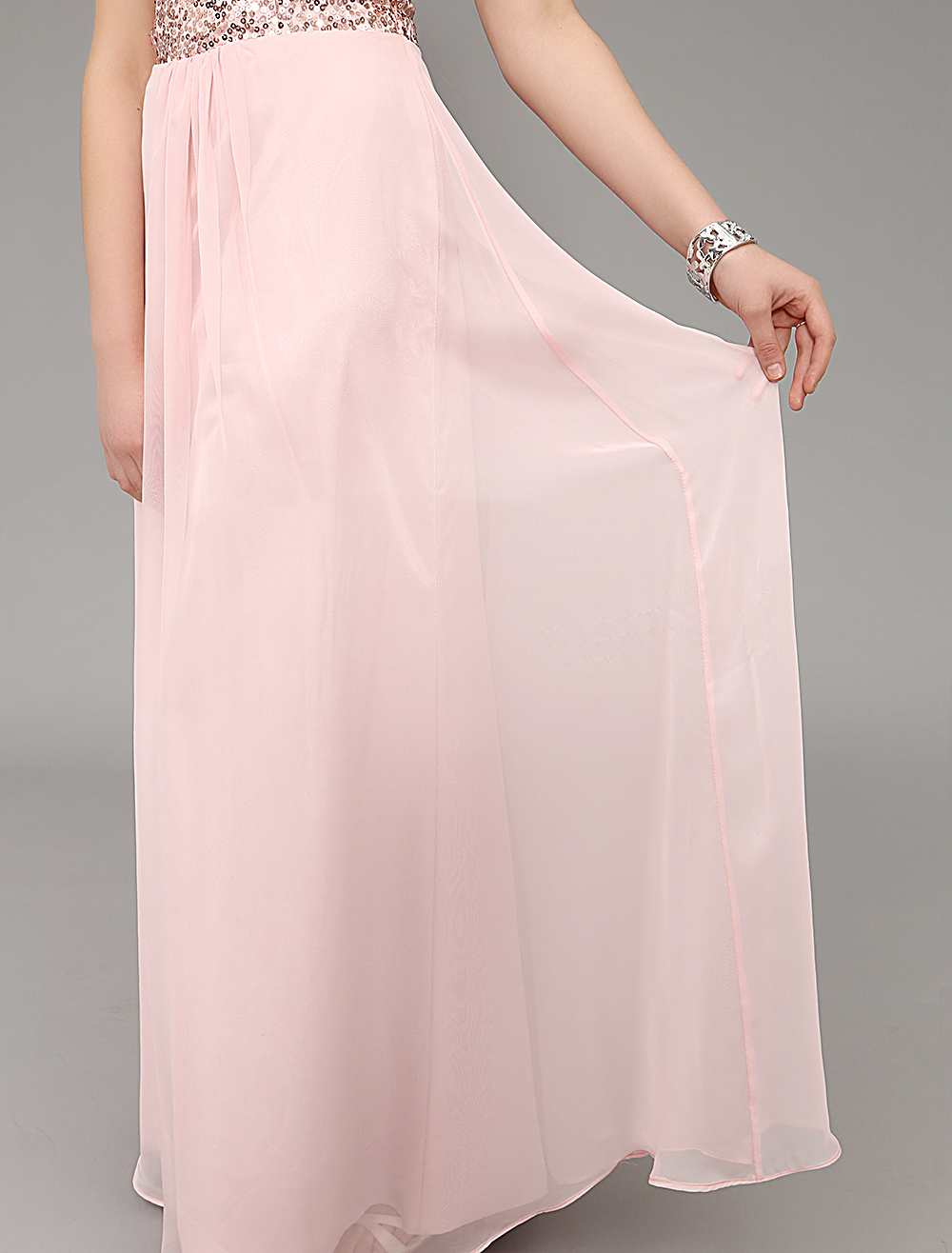 Rose Gold Prom Dresses 2020 Long Soft Pink Strapless Backless Evening