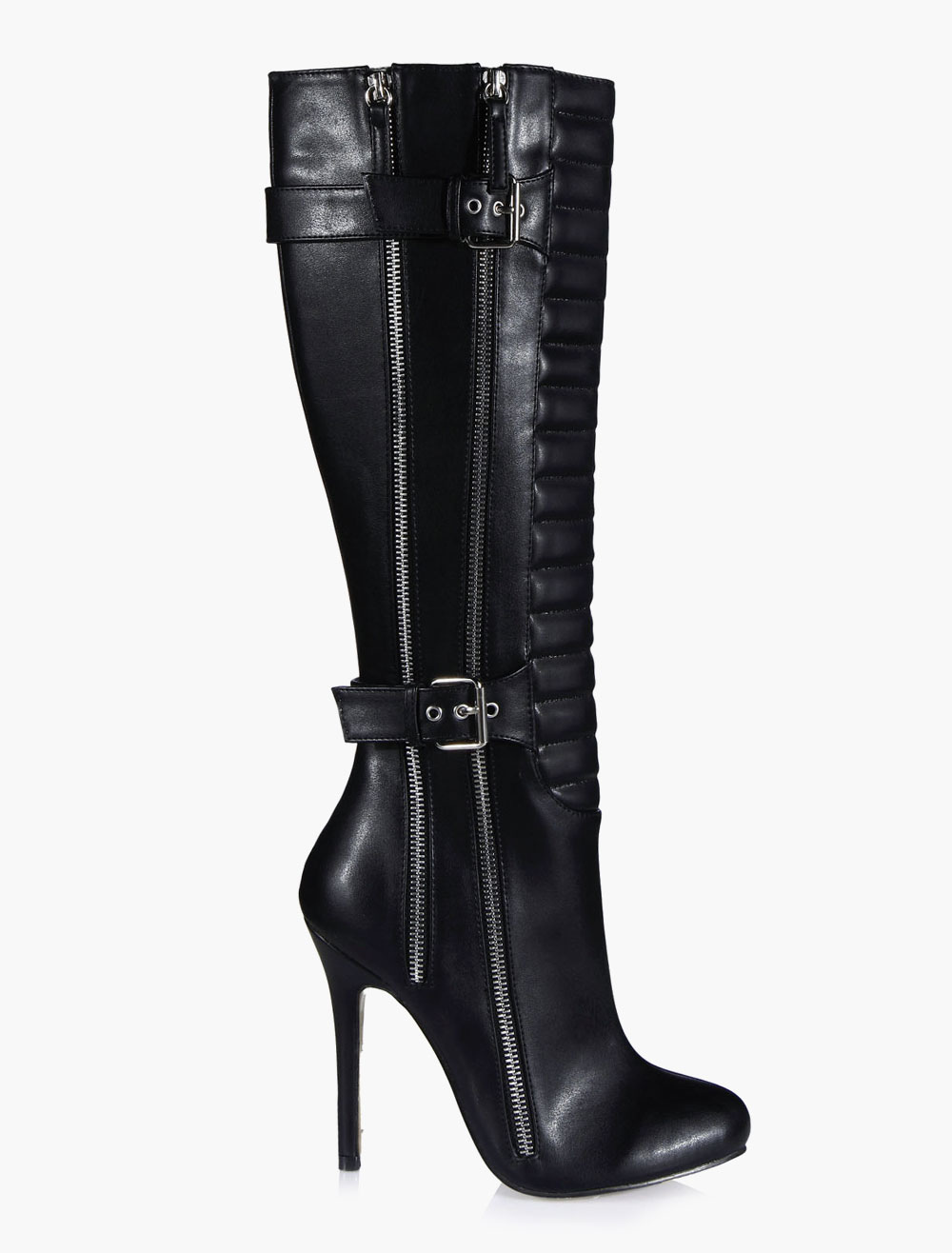bottes mi mollet plates