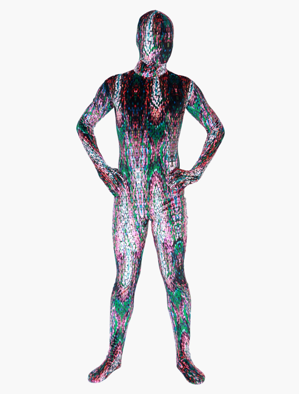 Morph Suit Multi Color Artwork Zentai Suit Full Body Lycra Spandex ...