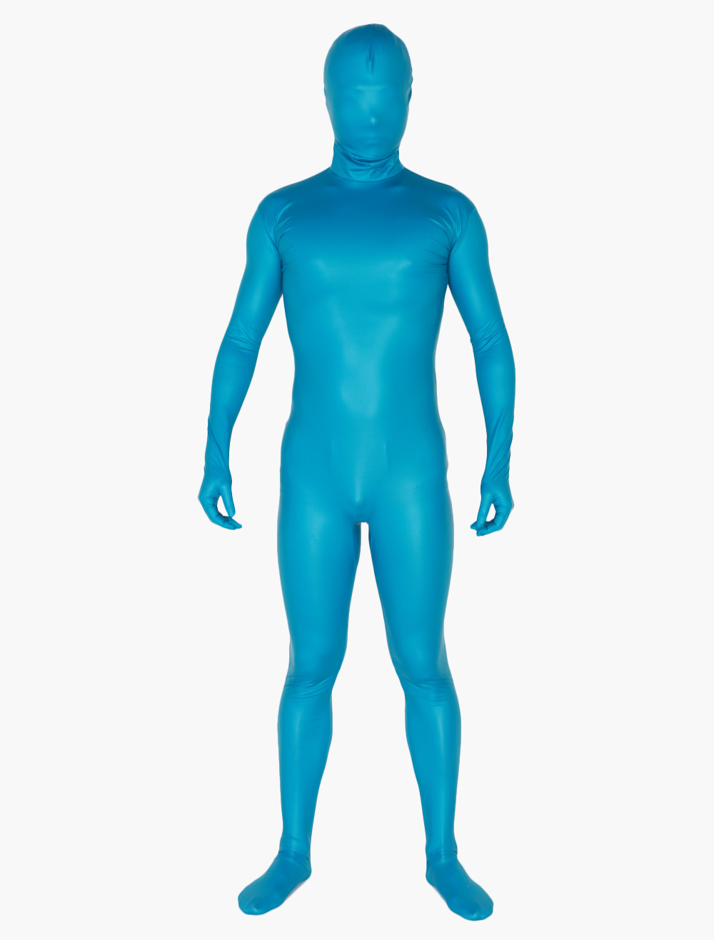 Morph Suit Water Blue Zentai Suit Full Body Lycra Spandex Bodysuit 2062