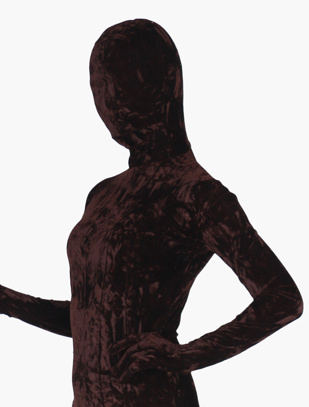 Halloween Red Velvet Zentai Suit Adult Leotard