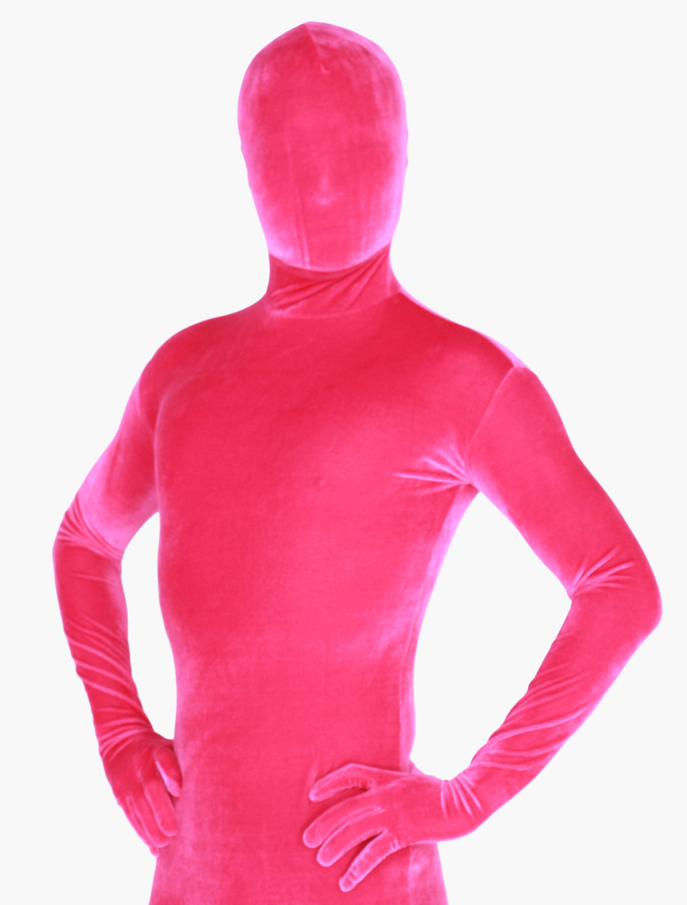 Velvet Zentai Suit Halloween Full Body Unisex Bodysuit Halloween