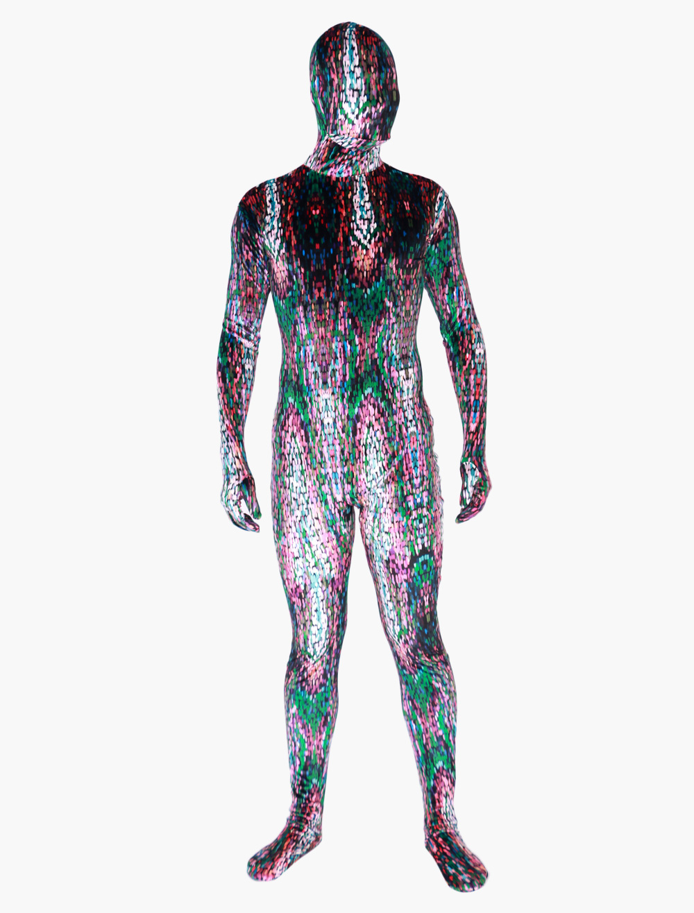 Morph Suit Multi Color Artwork Zentai Suit Full Body Lycra Spandex ...