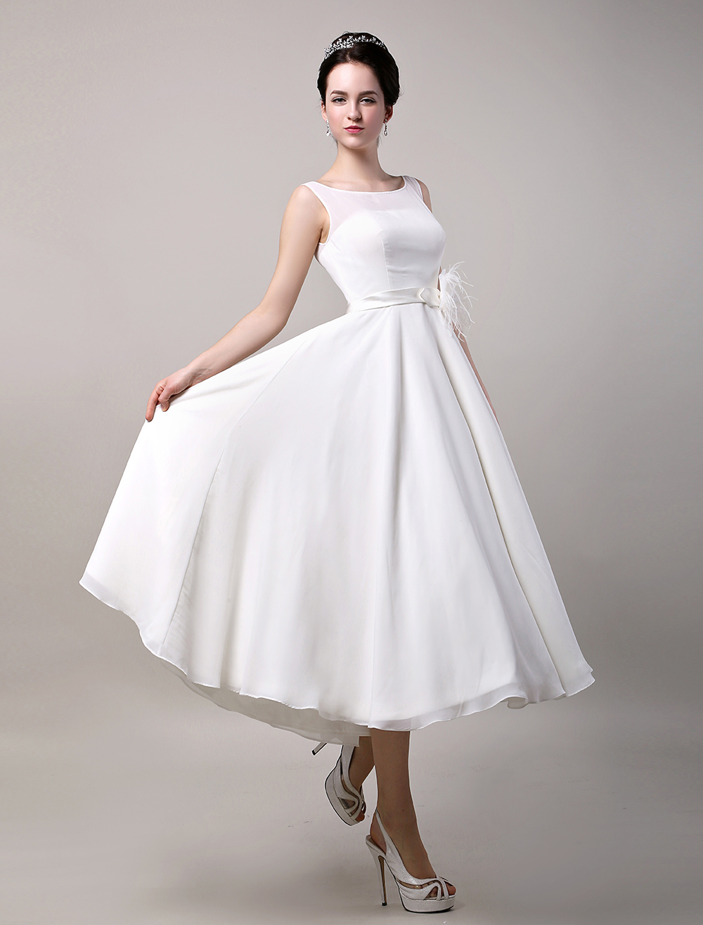 simple-wedding-dresses-vintage-retro-chiffon-tea-length-bridal-dress-milanoo