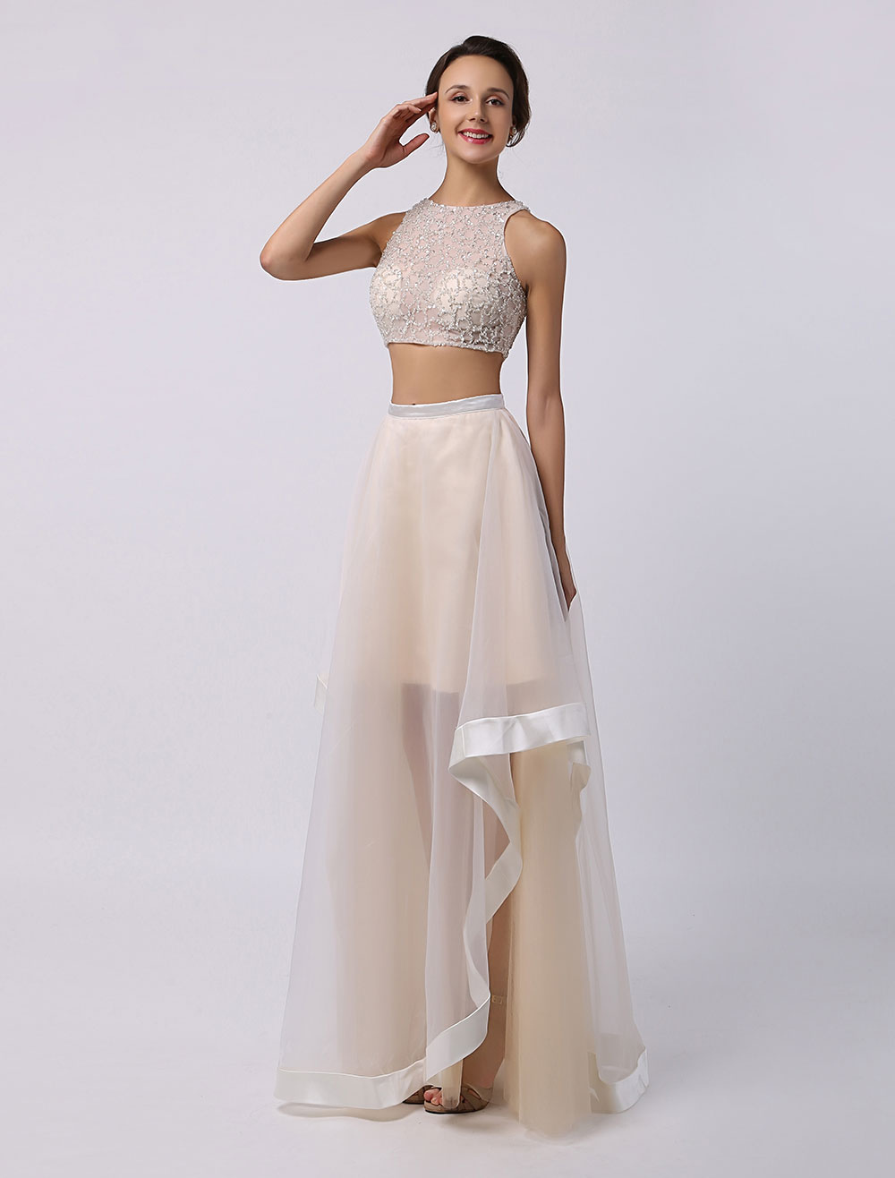Best Selling Clarisse Prom Dress 3006. Two piece fitted 