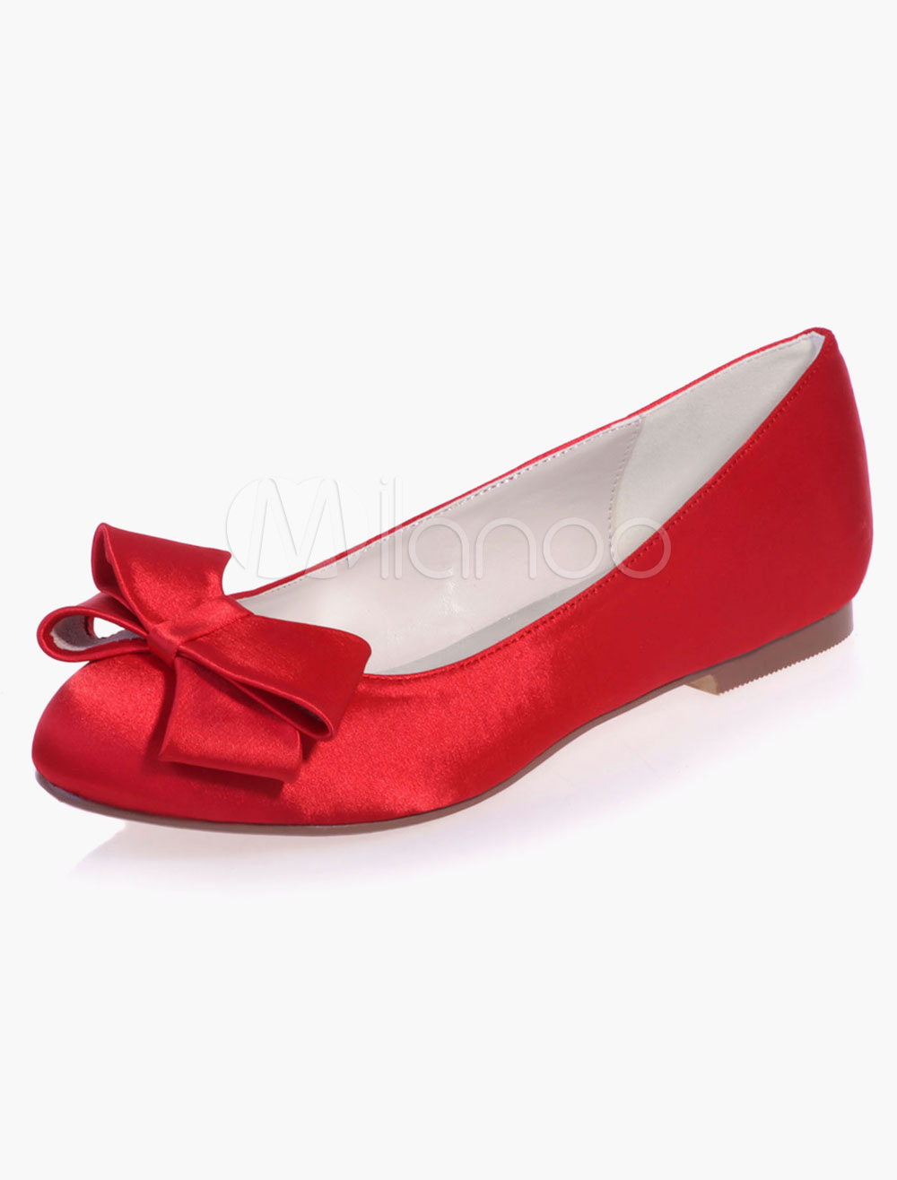 lace bow flat shoes