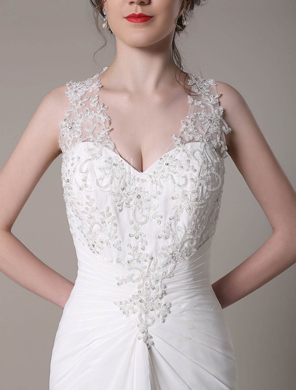 queen anne wedding gown