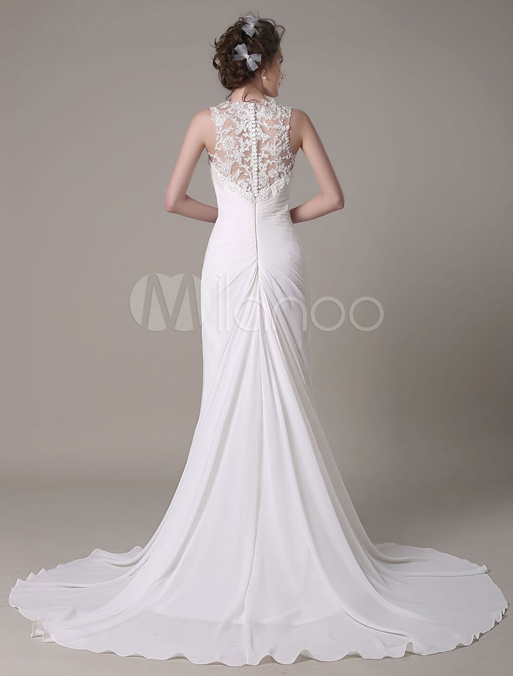 queen anne wedding gown