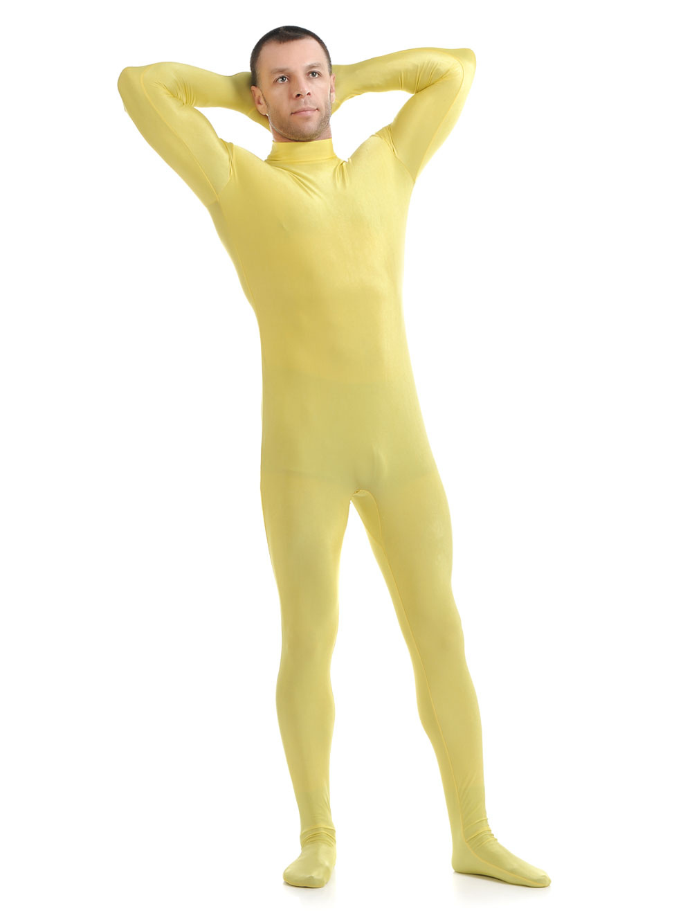 Yellow Morph Suit Adults Bodysuit Lycra Spandex Catsuit