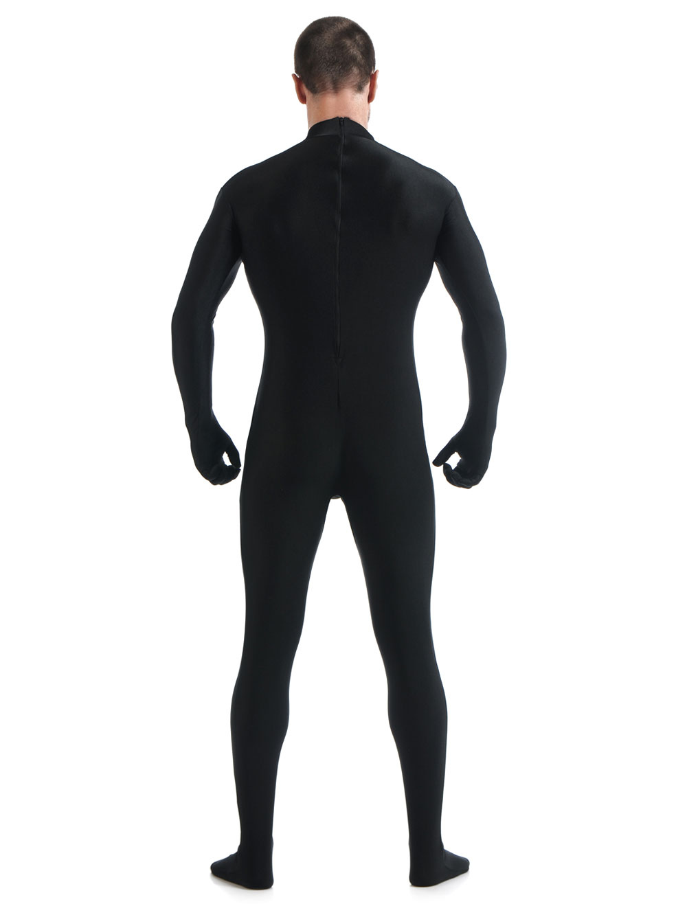 Black Morph Suit Adults Bodysuit Lycra Spandex Catsuit - Milanoo.com