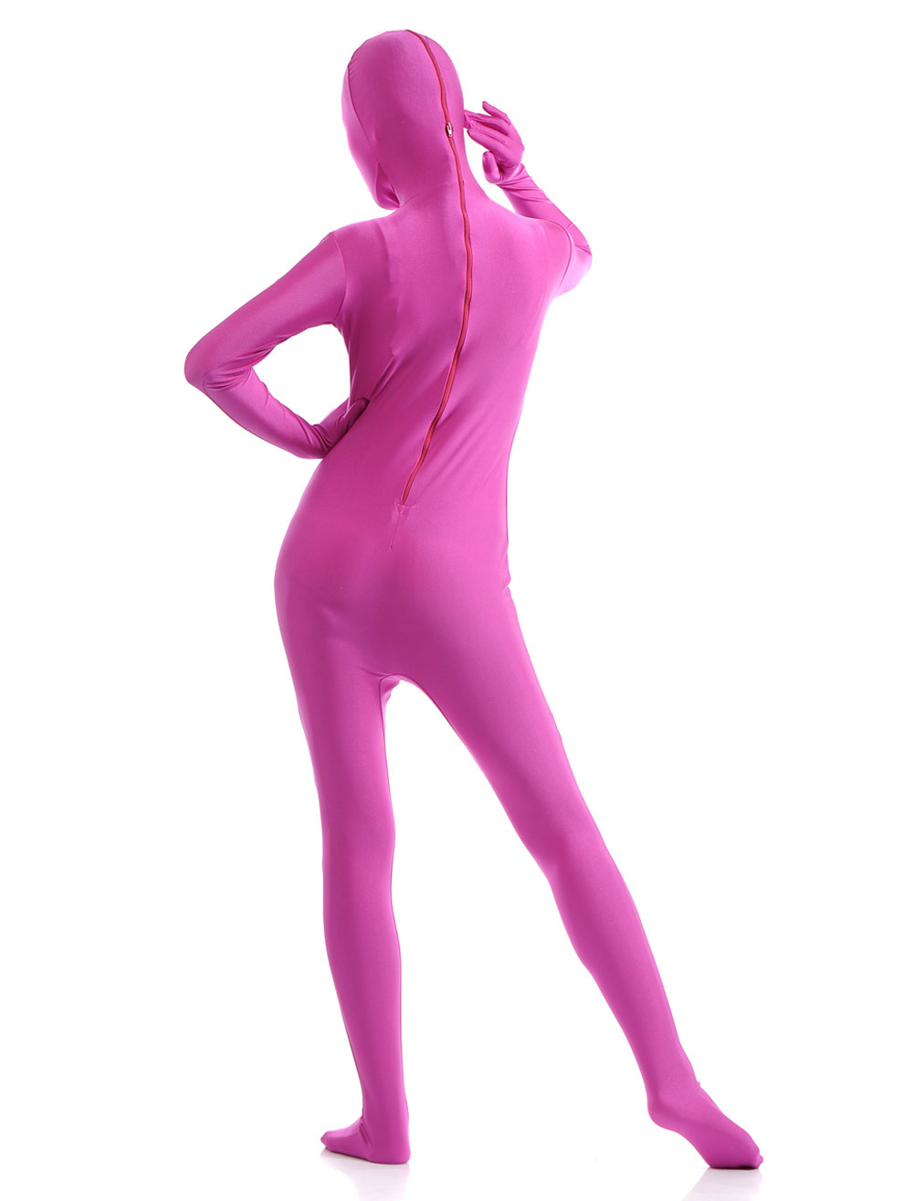 Morph Suit Halloween Pink Lycra Spandex Zentai Suit Full Body Costume Cosplay Morphsuits 9032
