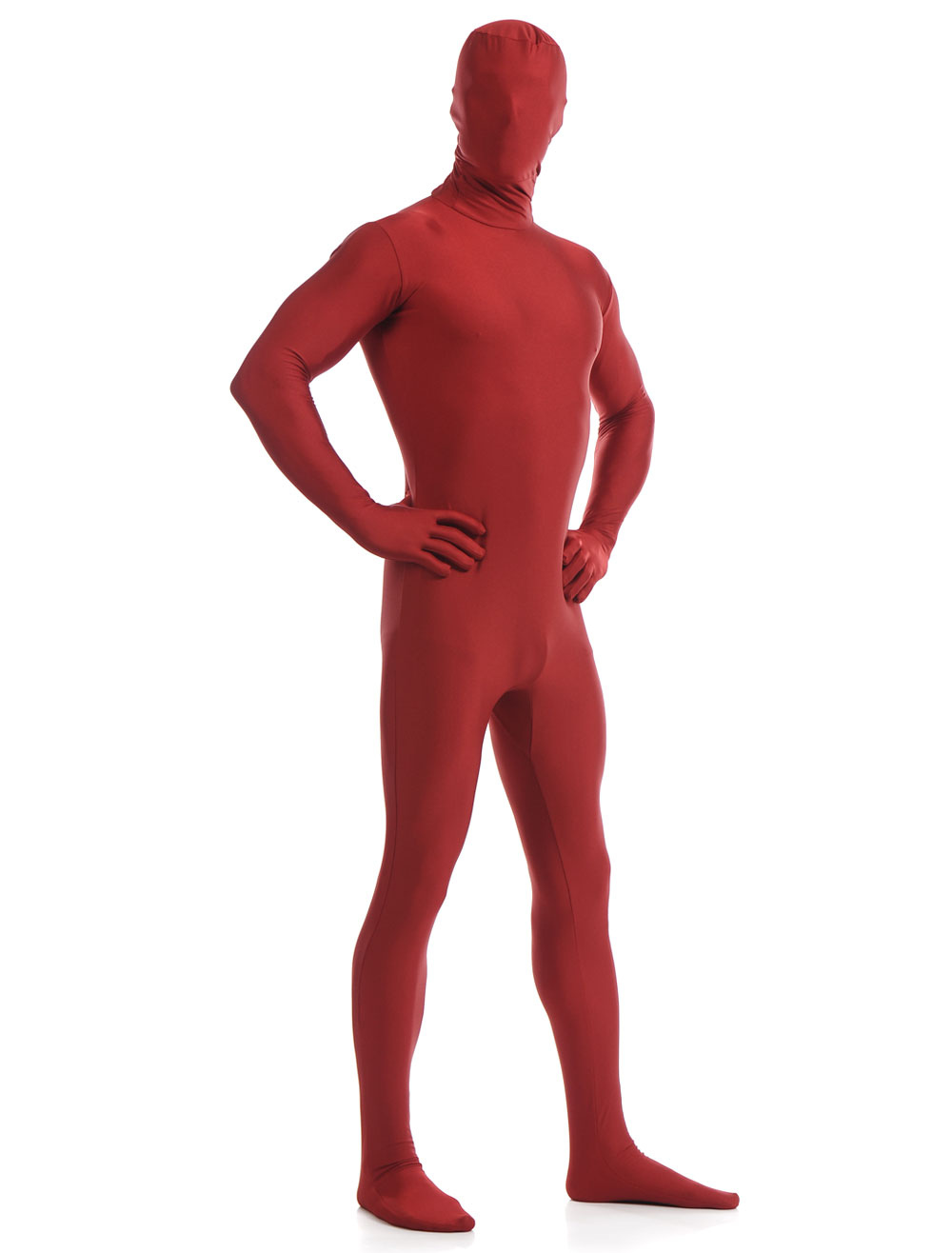 Dark Red Zentai Suit Adults Morph Suit Full Body Lycra Spandex Bodysuit ...