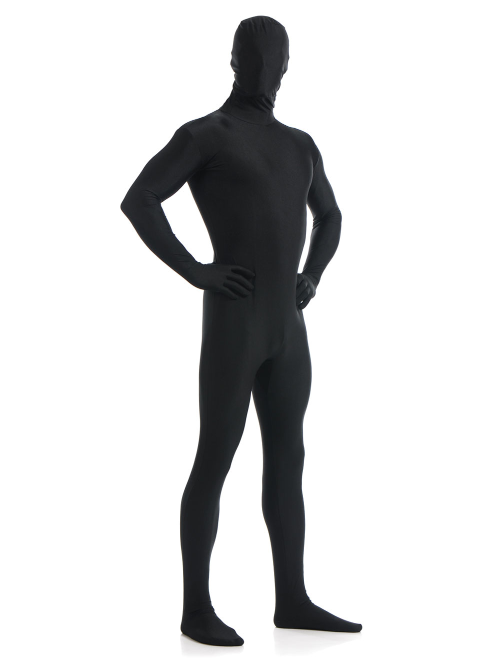 Black Zentai Suit Adults Morph Suit Full Body Lycra Spandex Bodysuit ...