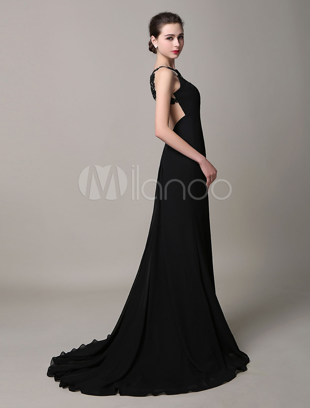 backless ball gown