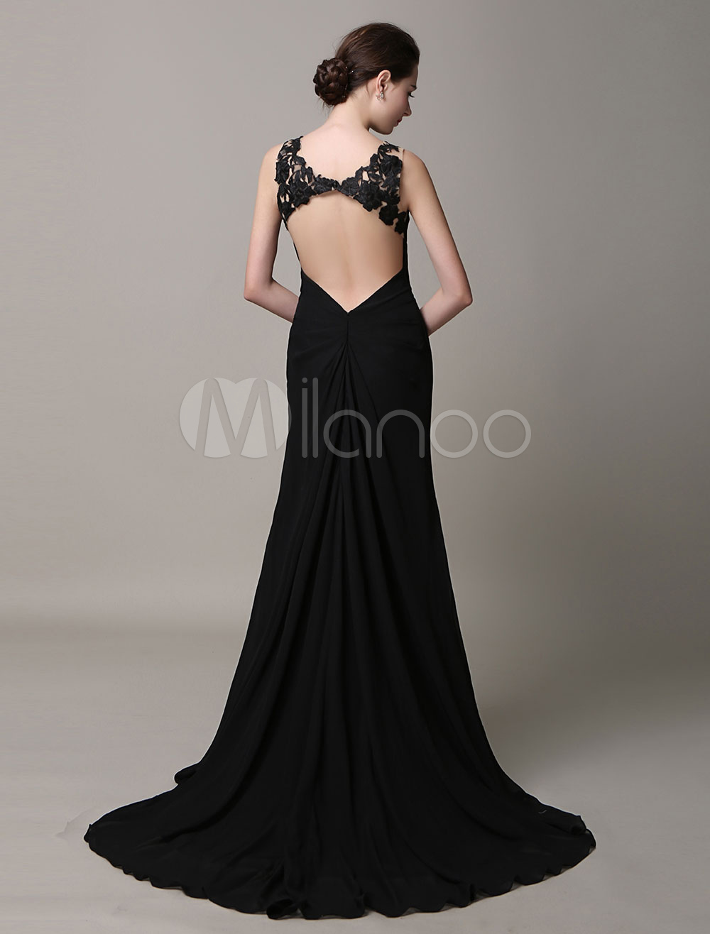 backless ball gown