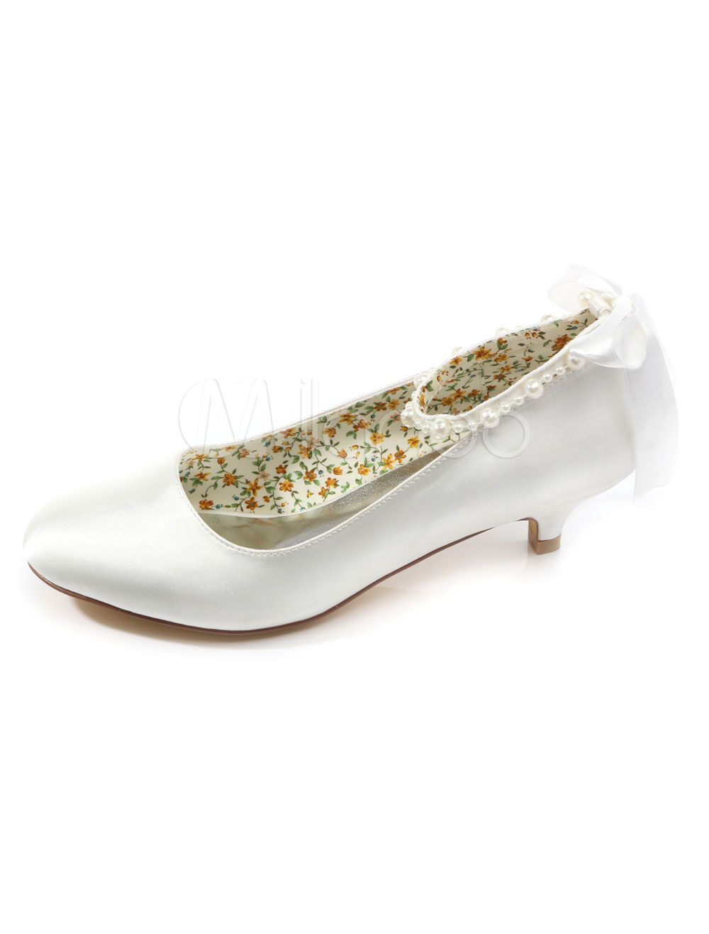 satin pumps white