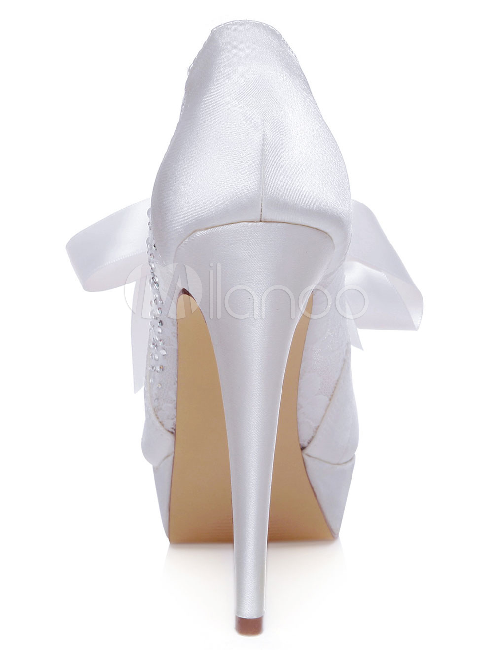 white pumps bridal