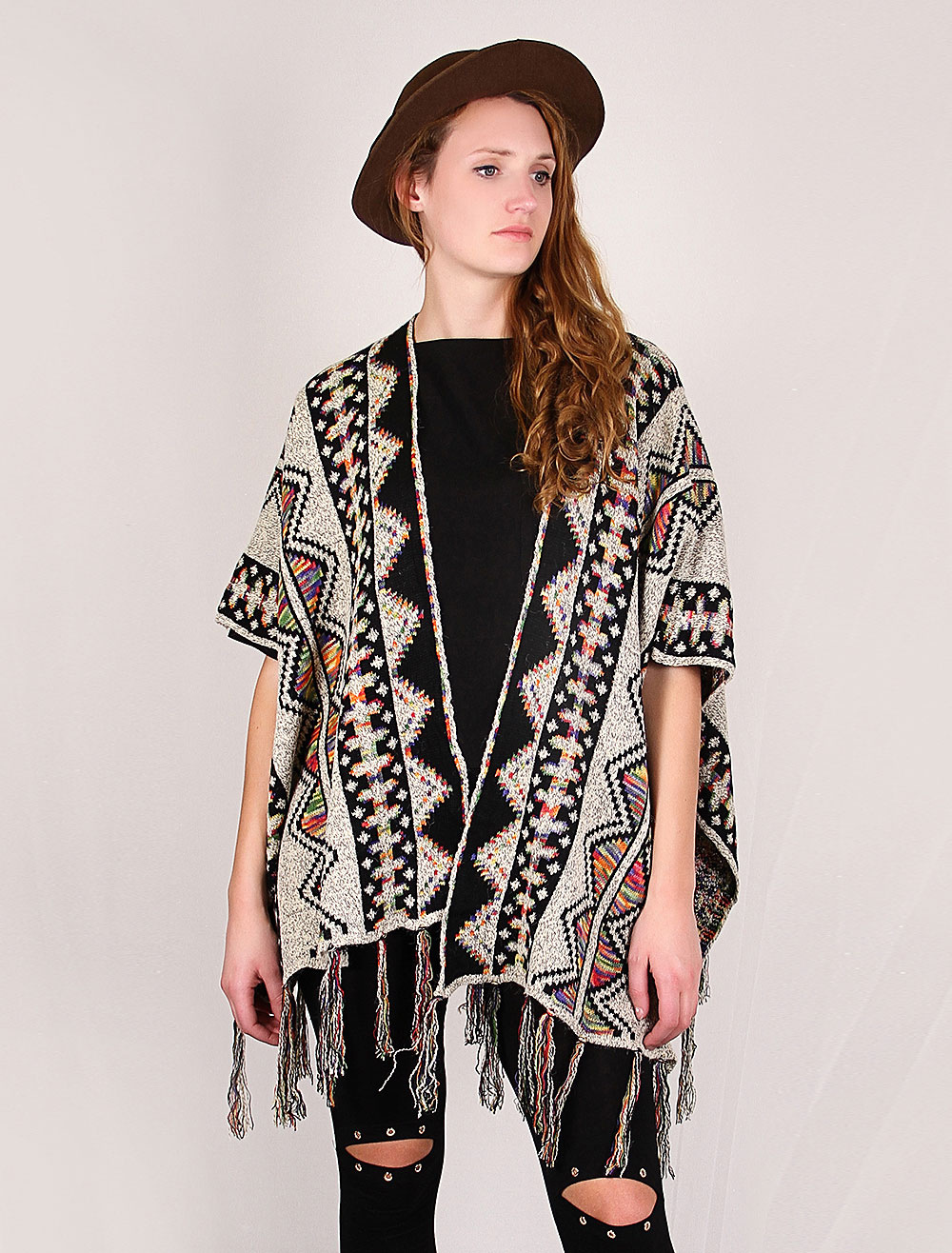 bohemian long cardigan