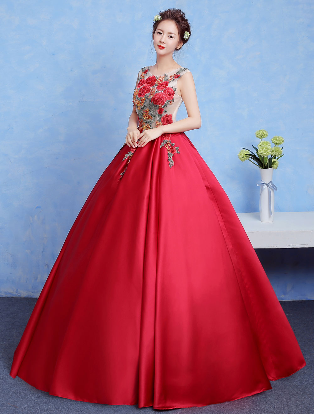 ruby fancy gown