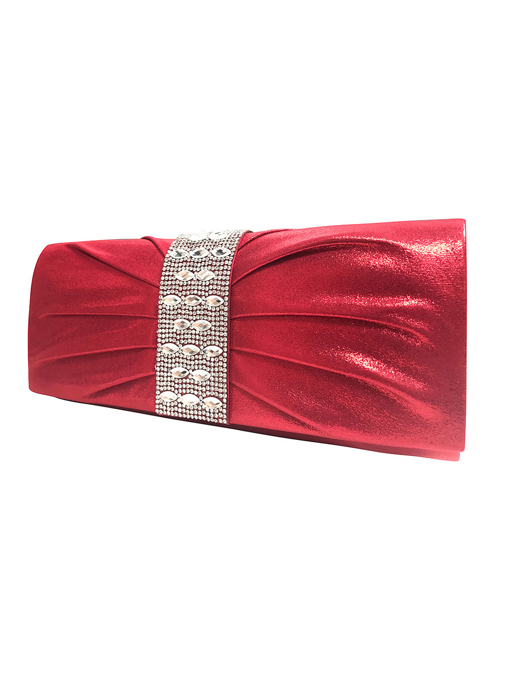 Red Evening Handbags Glitter Wedding Clutch Bags Rhinestone Party Bags ...